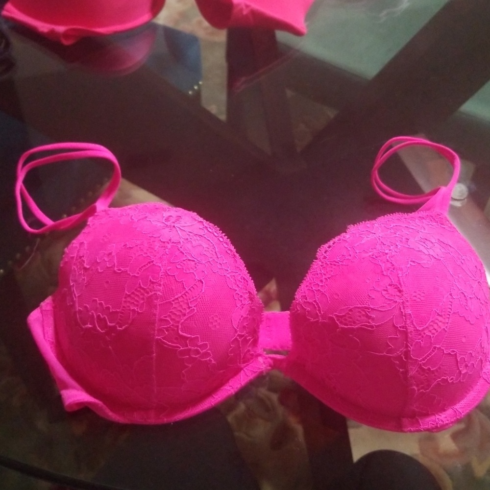 Hot Pink Lace Victoria Secret Bra